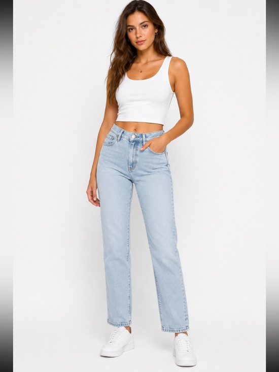 PacSun Denim - PacSun High Rise Light Wash Straight Leg Jeans Y2K - Size 26